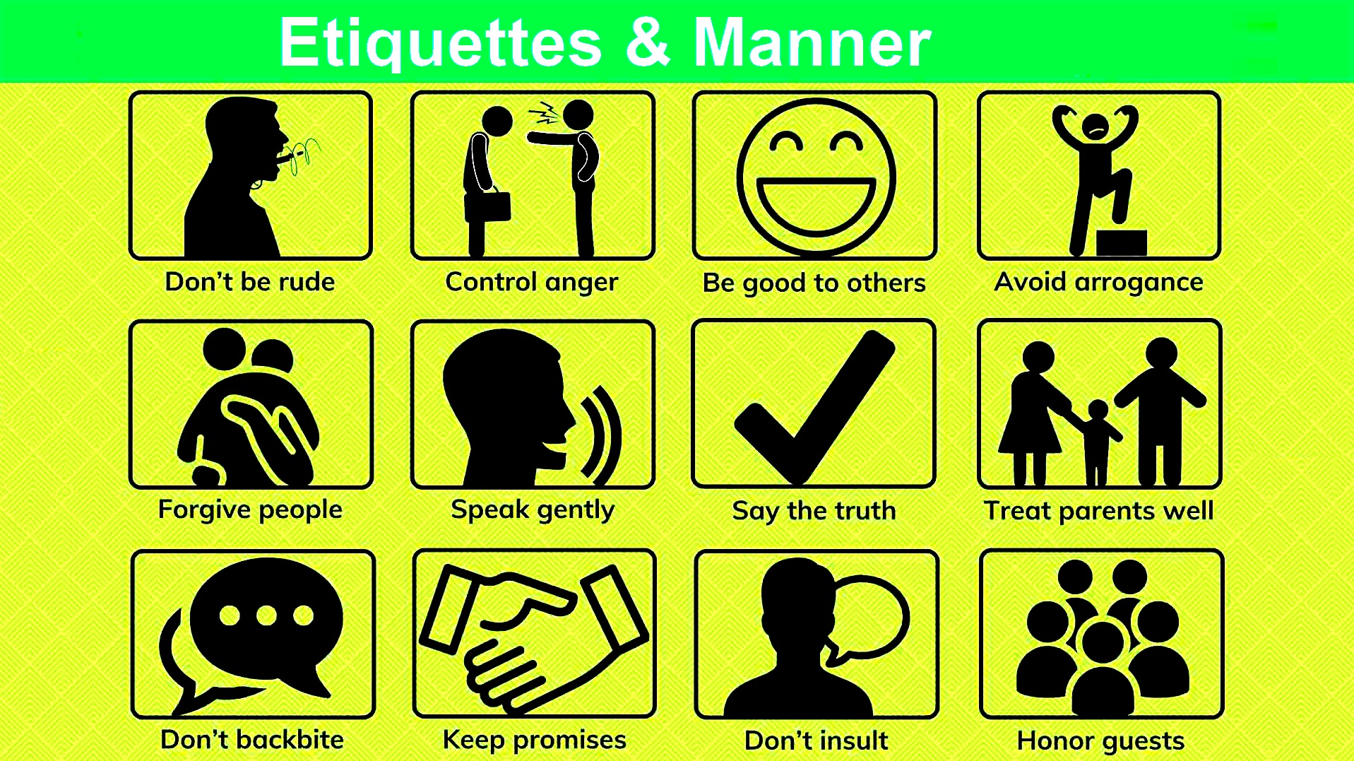 Chapter11 : Etiquette & Manners